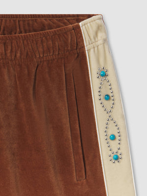 Sunset Velour Track Short