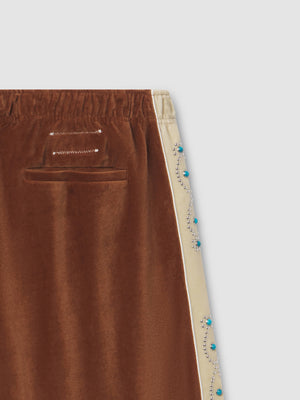 Sunset Velour Track Short