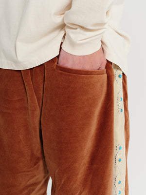 Sunset Velour Track Short