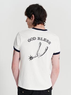 God Bless Ringer Tee