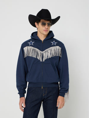 Austin Post x Dallas Cowboys Fringed Full-Zip