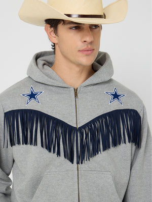 Austin Post x Dallas Cowboys Fringed Full-Zip