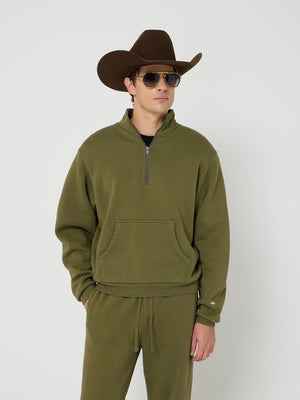 Rodeo Fleece Mock-Zip