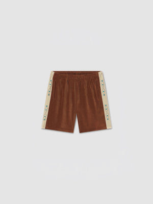 Sunset Velour Track Short