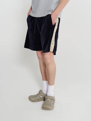 Sunset Velour Track Short
