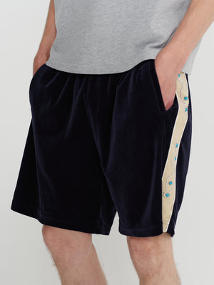 Sunset Velour Track Short