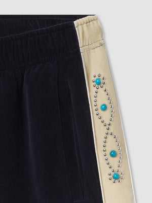 Sunset Velour Track Short